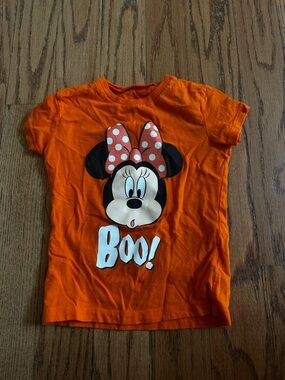 Disney Orange Minnie Mouse 'Boo!' Graphic Tee